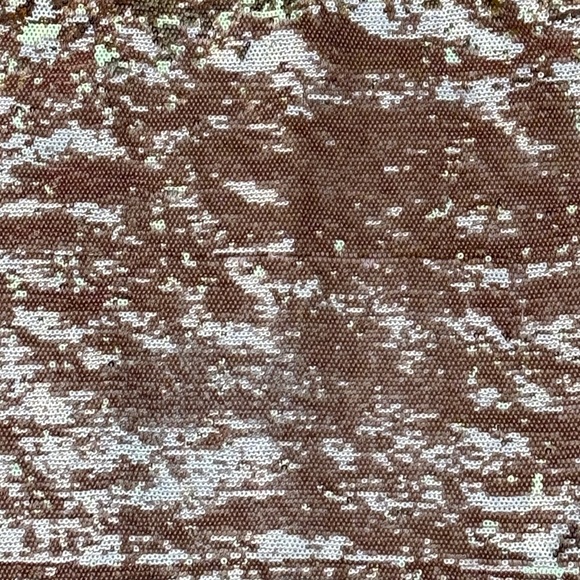 True Sequence MINI Skirt Size Small champaigne coloring Vintage 21 - Picture 3 of 11